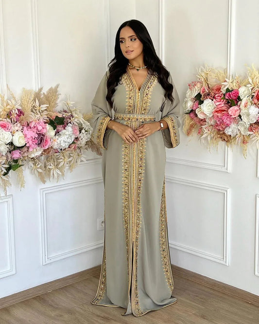 Sabah Kaftan – Robe marocaine artisanale – vue produit 2