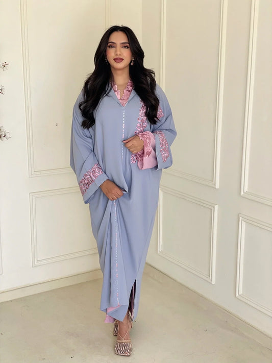 Birine Gris Djellaba – Tunique marocaine décontractée – vue produit 2