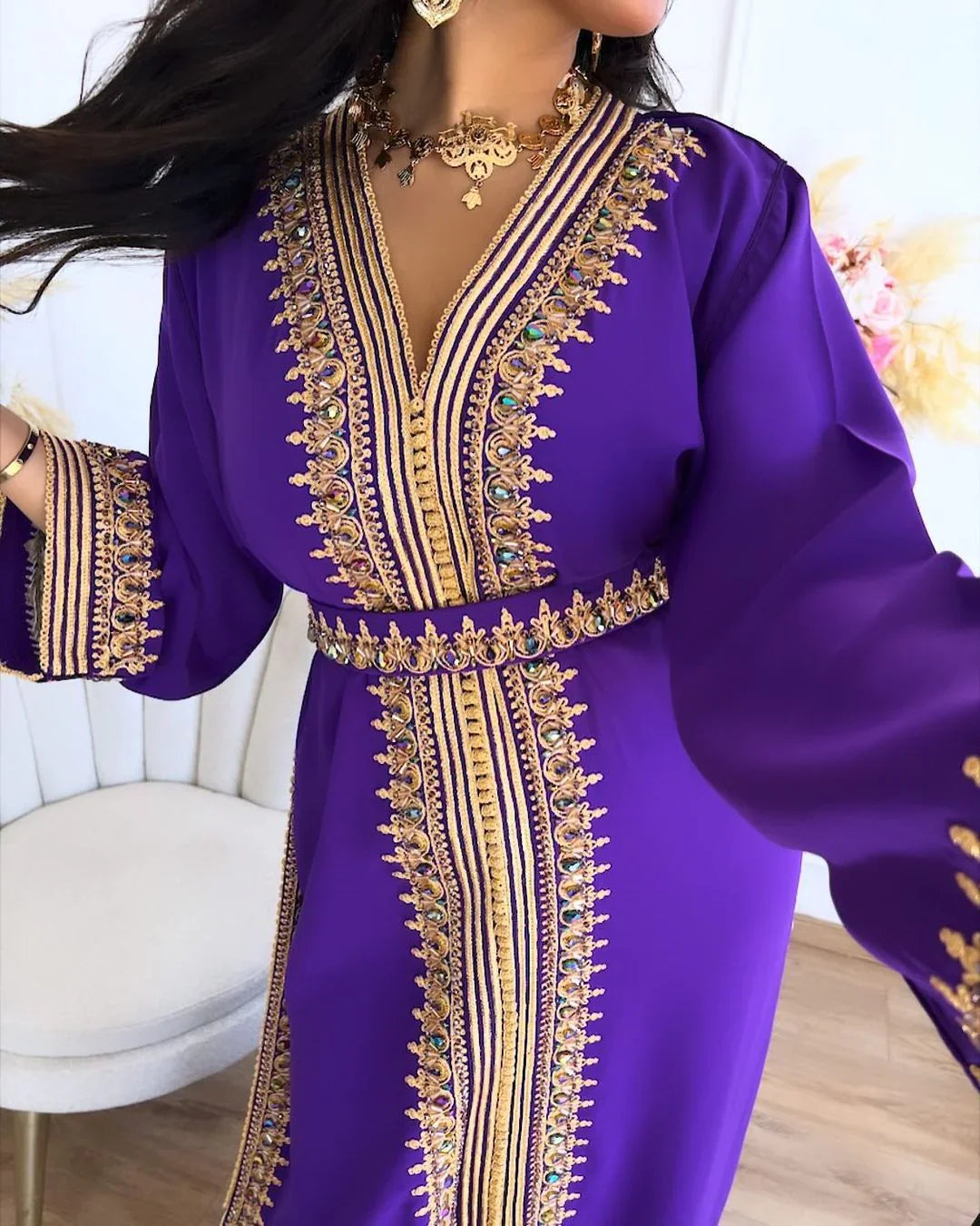 Sabah Kaftan – Robe marocaine artisanale