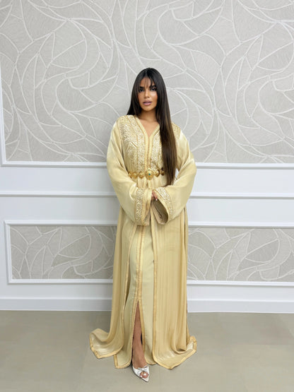 Fotoun Doré Takchita – Robe marocaine deux pièces – vue produit 2