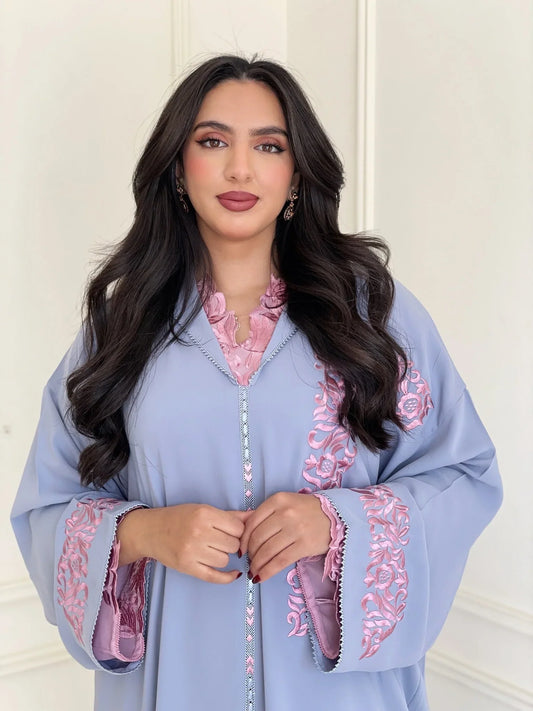 Birine Gris Djellaba – Tunique marocaine décontractée