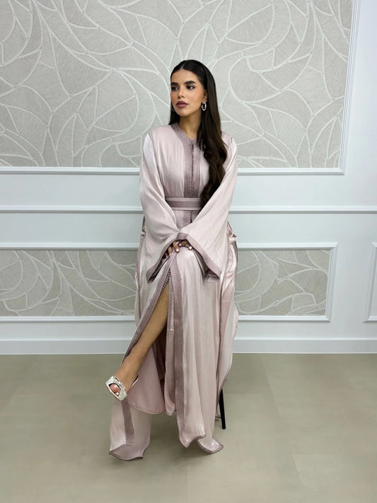 Sawsan Beige Takchita – Robe marocaine deux pièces – vue produit 2