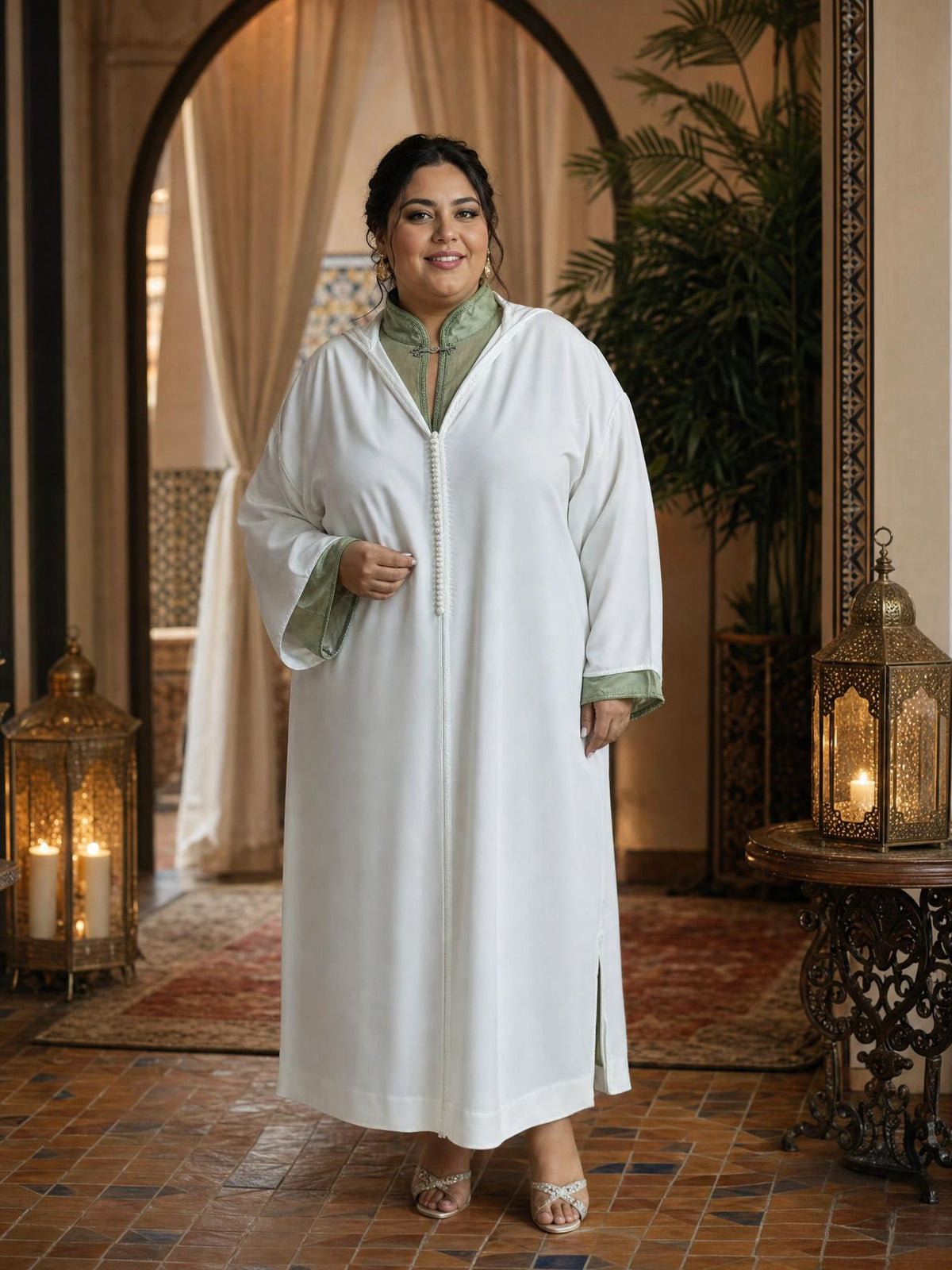 Ibtihal Djellaba – Tunique marocaine décontractée \u2014 plus-size model