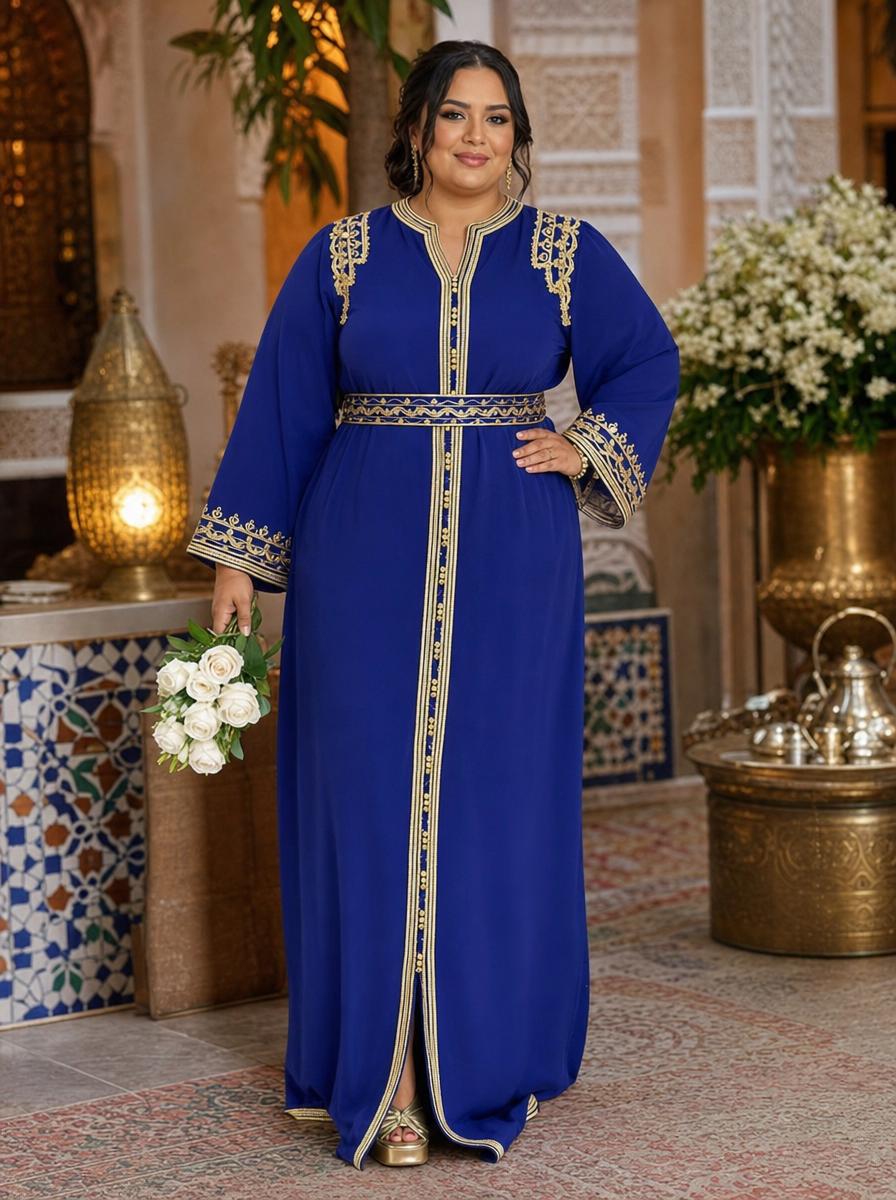 Kaoutar Kaftan – Robe marocaine artisanale \u2014 plus-size model
