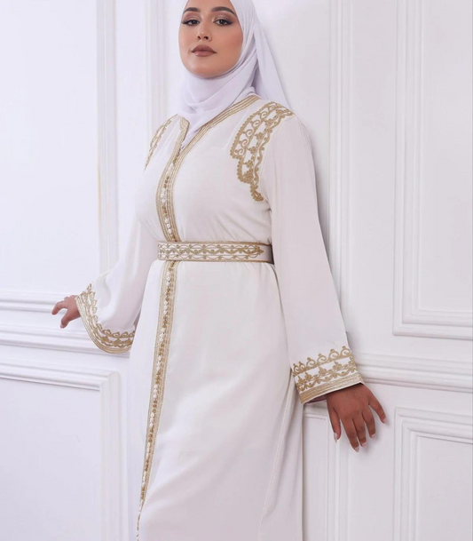 Kaoutar Kaftan – Robe marocaine artisanale – vue produit 2