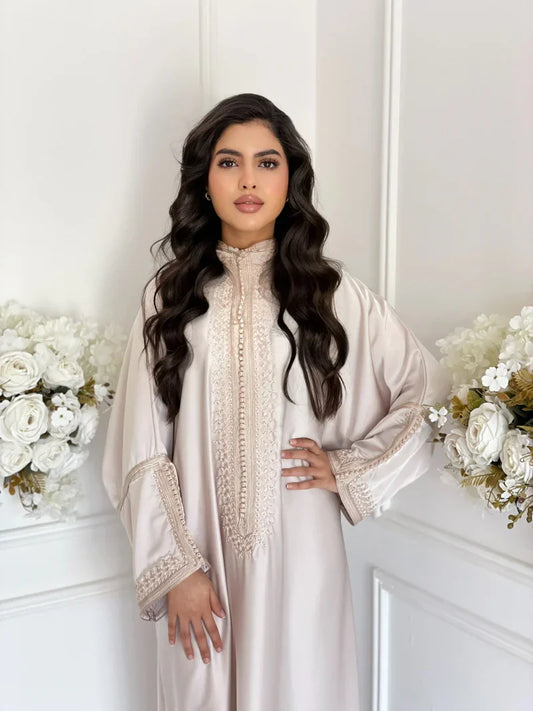 Kaoutar modest Moroccan abaya with timeless cut