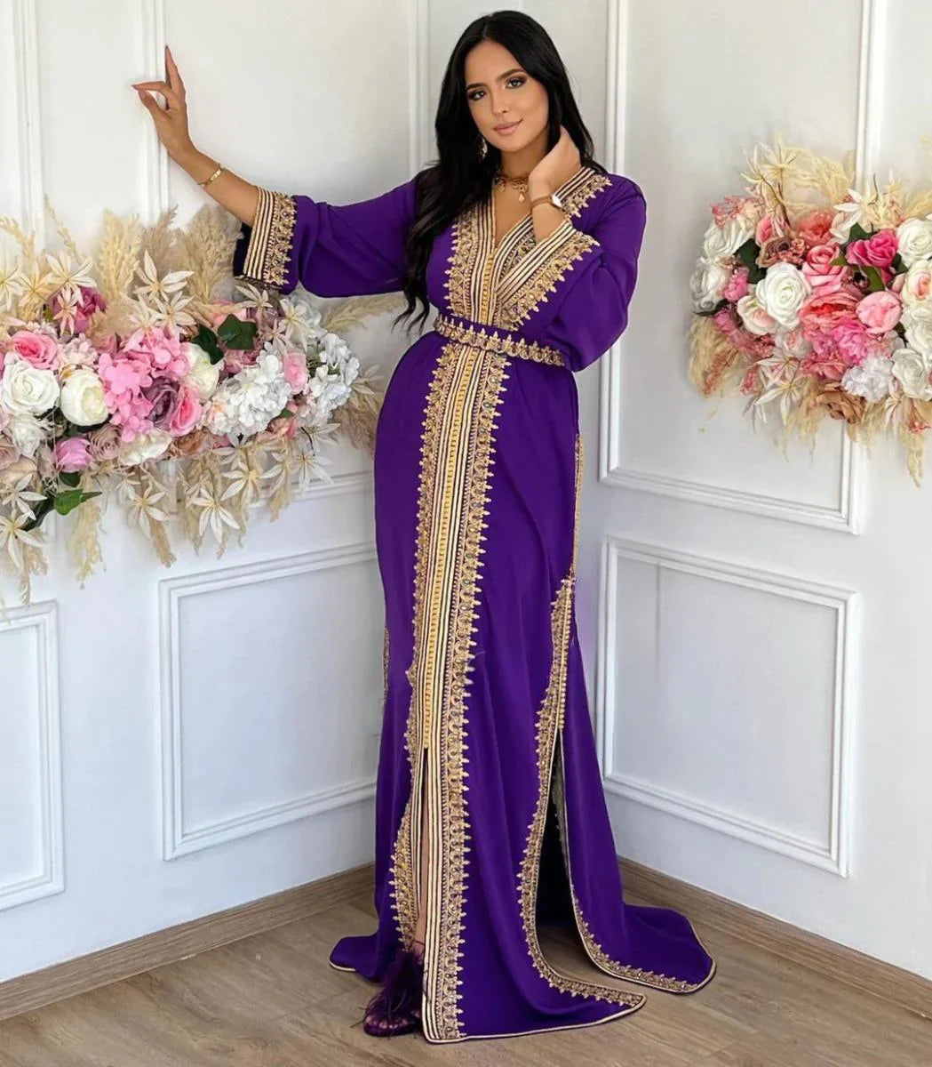 Sabah Kaftan – Robe marocaine artisanale – vue produit 5
